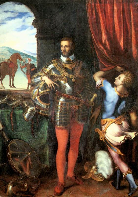 CAMPI, Giulio Portrait of Ottavio Farnese Sweden oil painting art